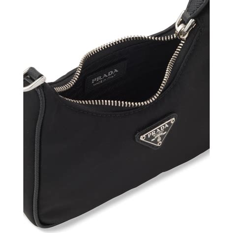 prada re-edition nylon mini shoulder bag outfit|prada nylon bag re edition.